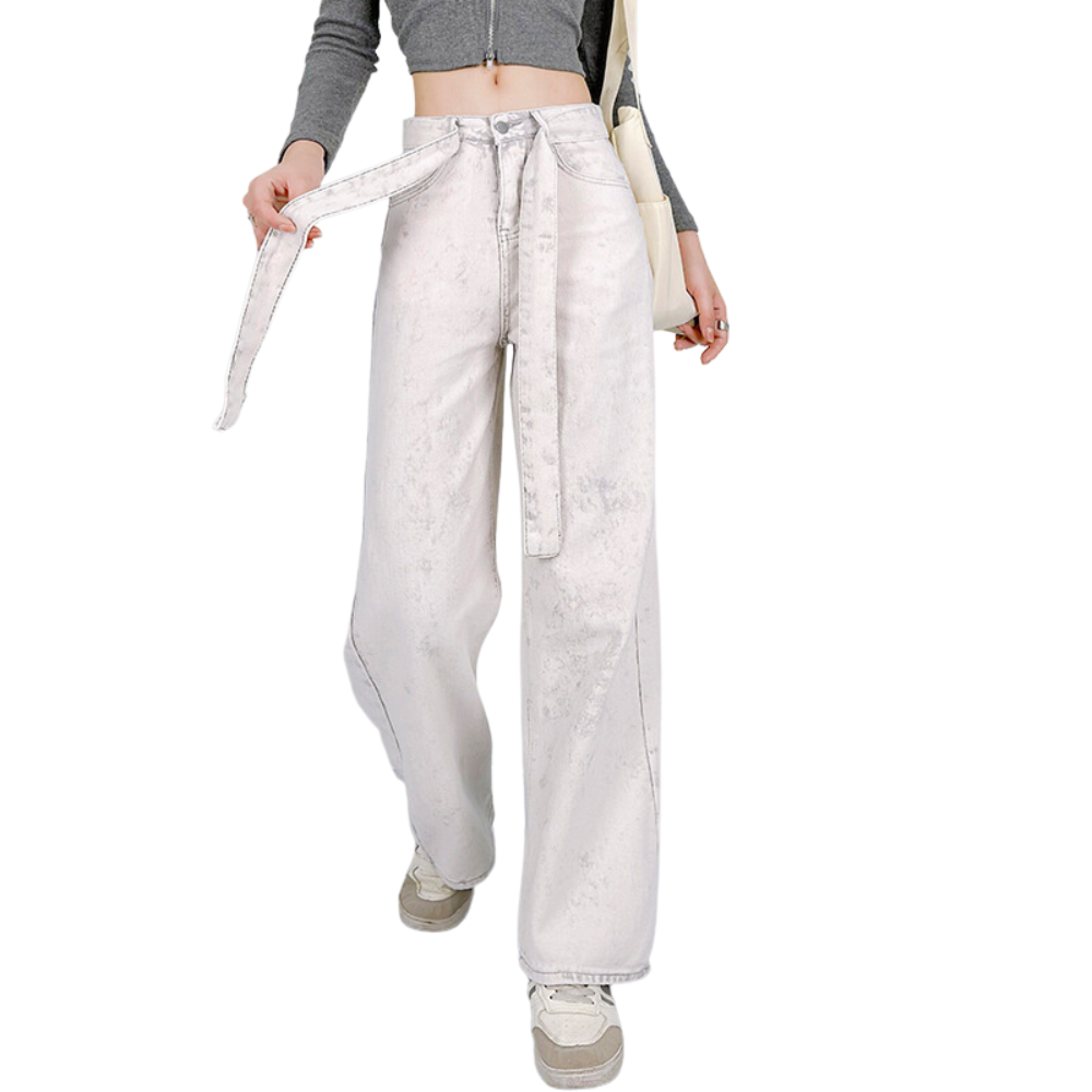 High Street Tie Dye Washed Baggy Jeans