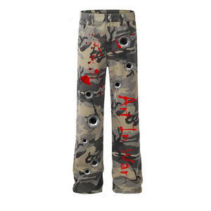 Art In War Creative Design Jeans