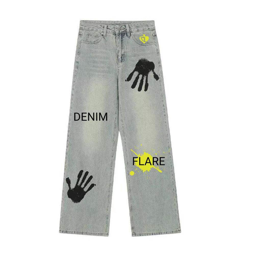 DF| Palm Print Jeans