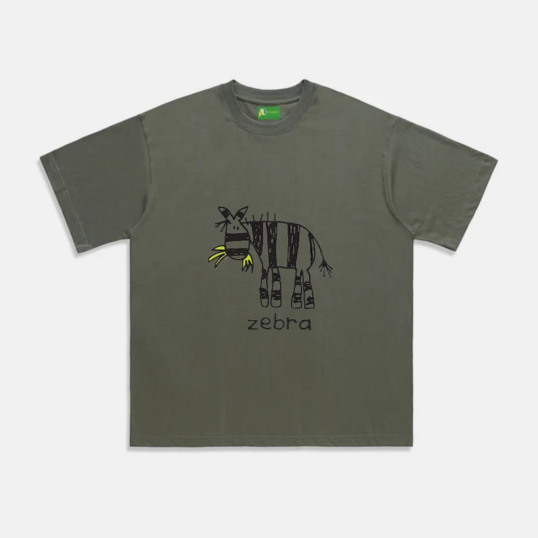 AG Cartoon Animal Zebra T-Shirt
