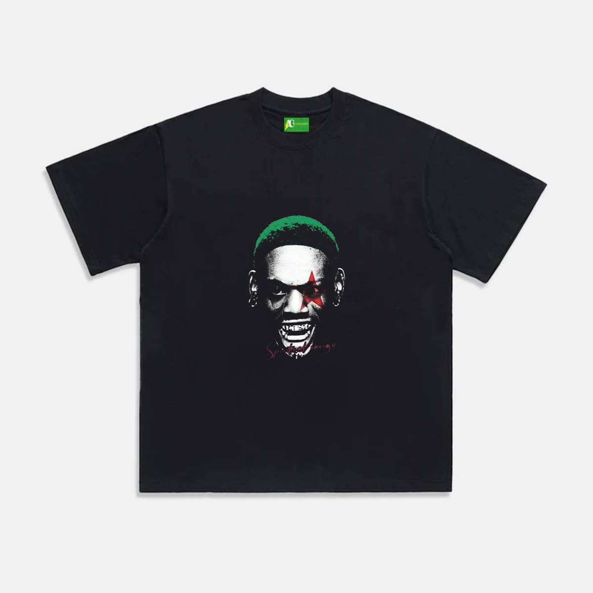 AG American Trendy Raper Start Green T-Shirt