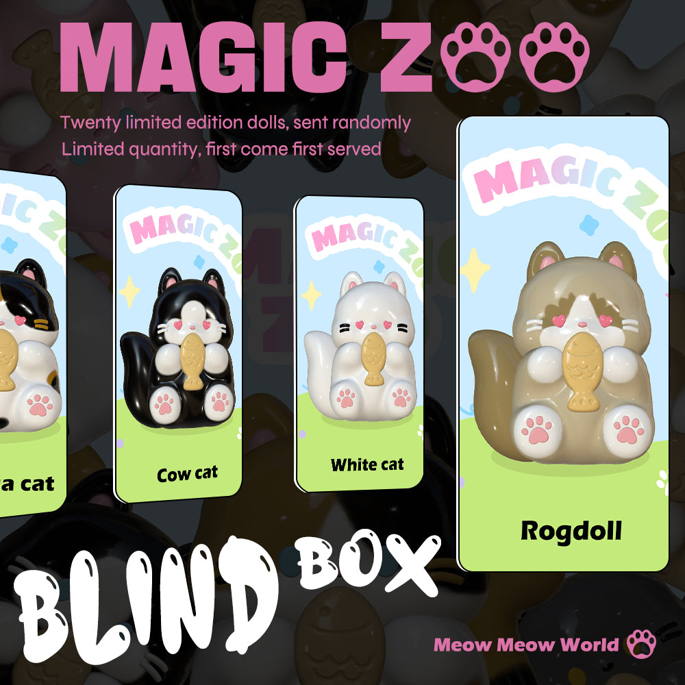 RuaRuaRainbow Cat Mystery Box Squeezing Toy