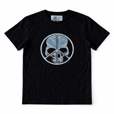 Skull Peace Graphic T-Shirt – Vintage Streetwear Tee (Unisex)