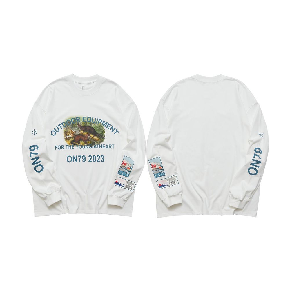 Outdoor Forest Print Sweatshirt