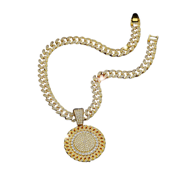 LoopStone Diamond-Cut Gold Necklace