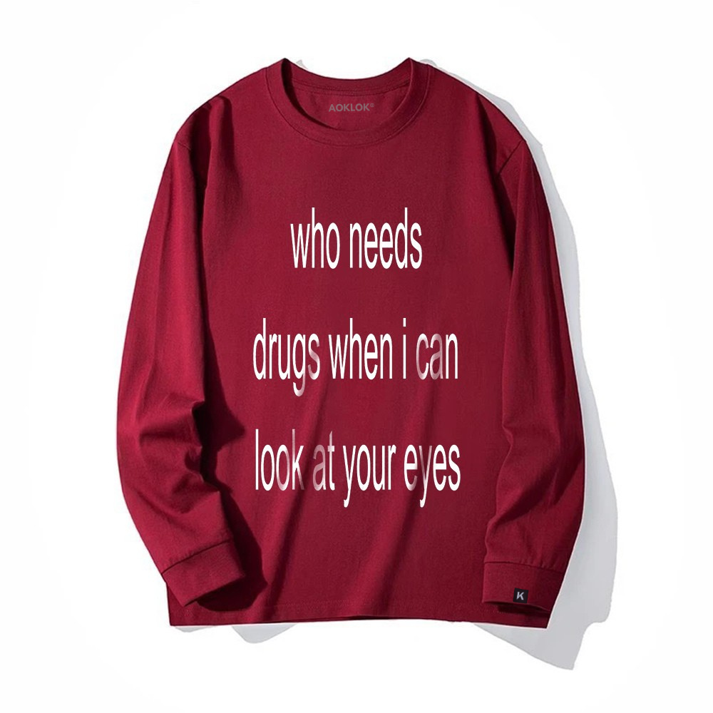 Unseen Echoes Addicted to Your Eyes Long Sleeve