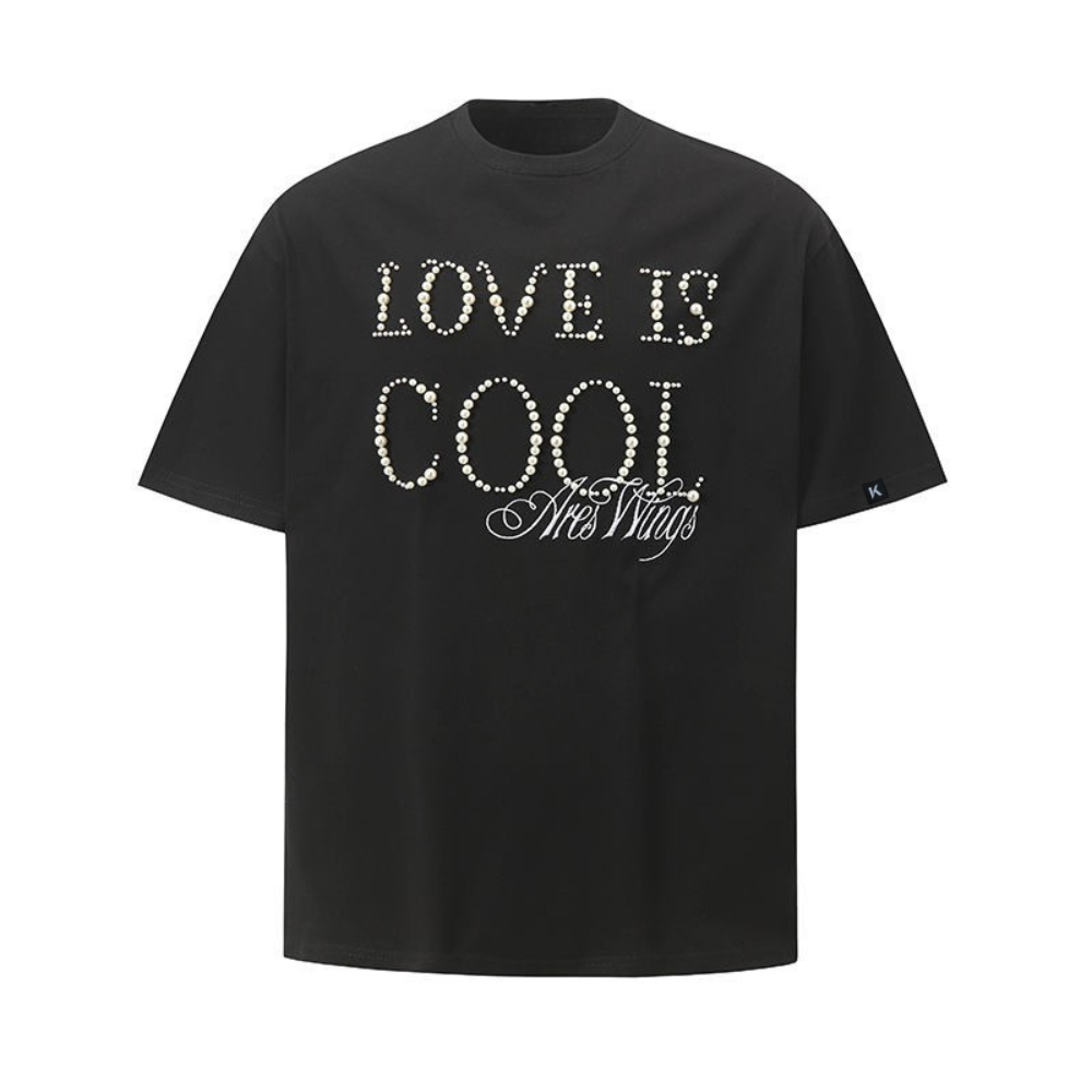 Unseen Echoes Love Is Cool" Pearl Tee