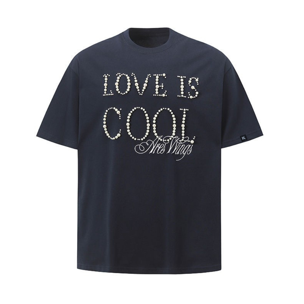 Unseen Echoes Love Is Cool" Pearl Tee