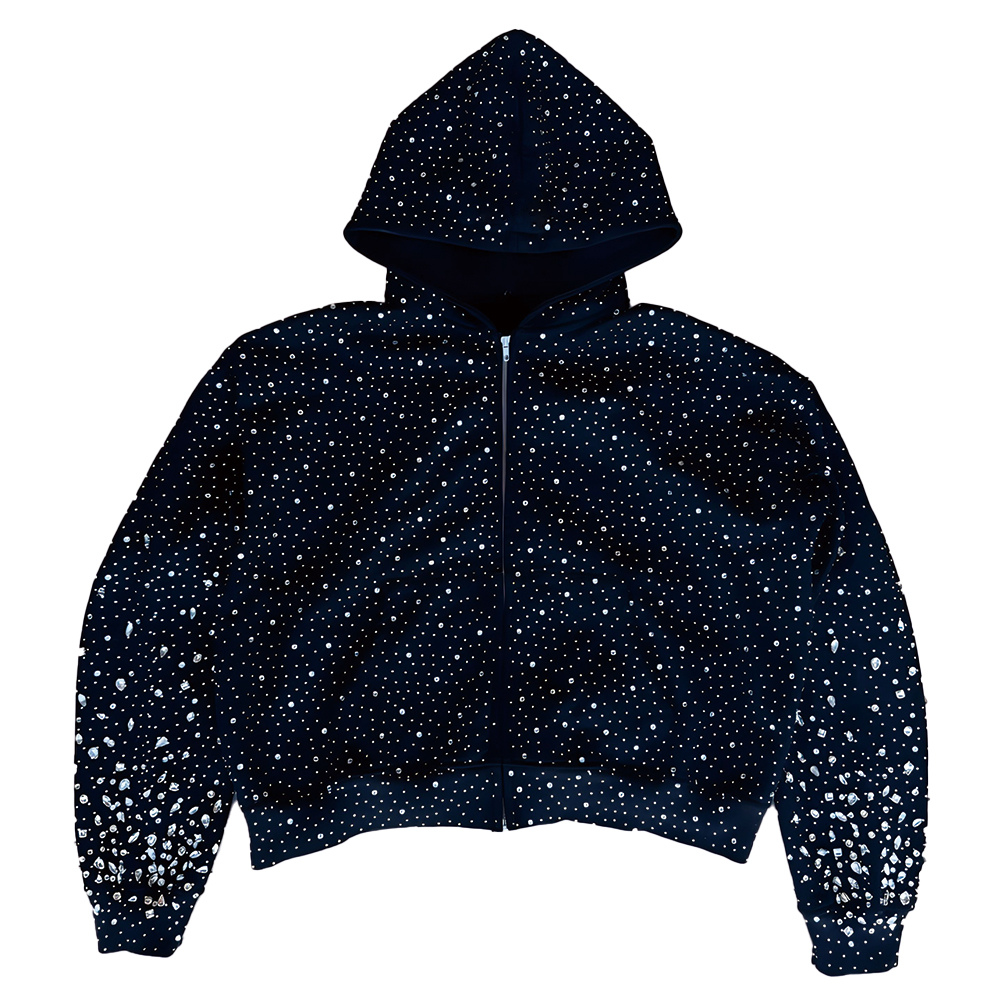 LoopStone Luxury® Zip-Up Rhinestone Shattered Gallaxy