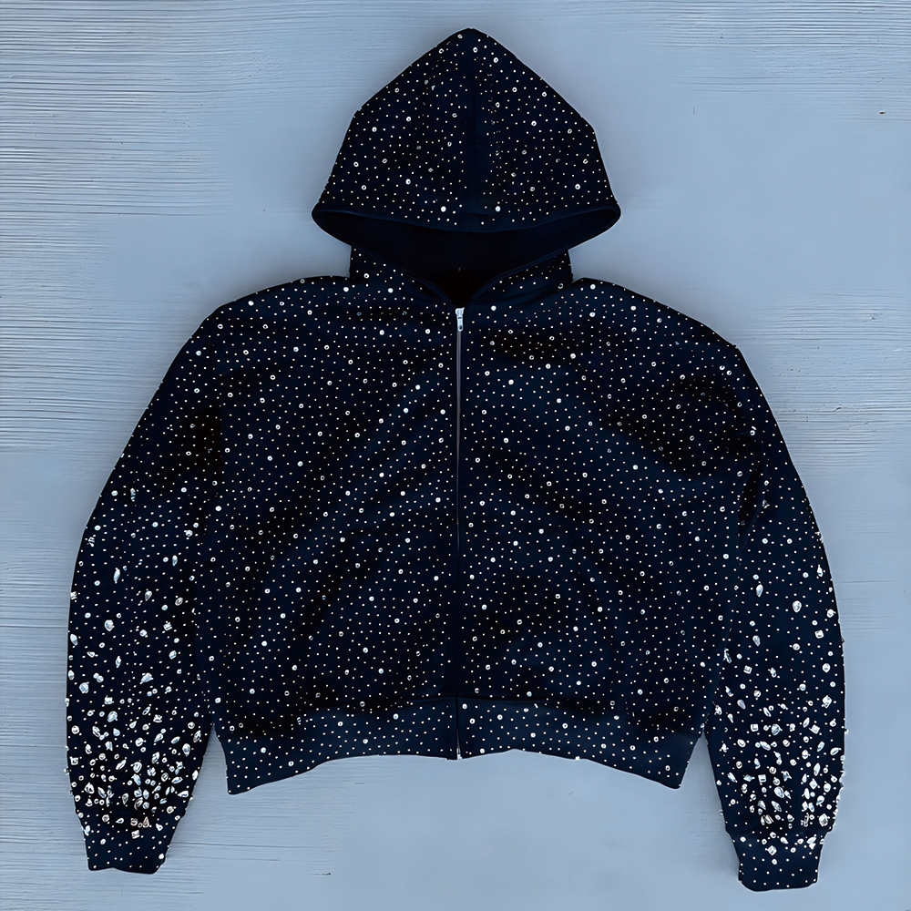 LoopStone Luxury® Zip-Up Rhinestone Shattered Gallaxy