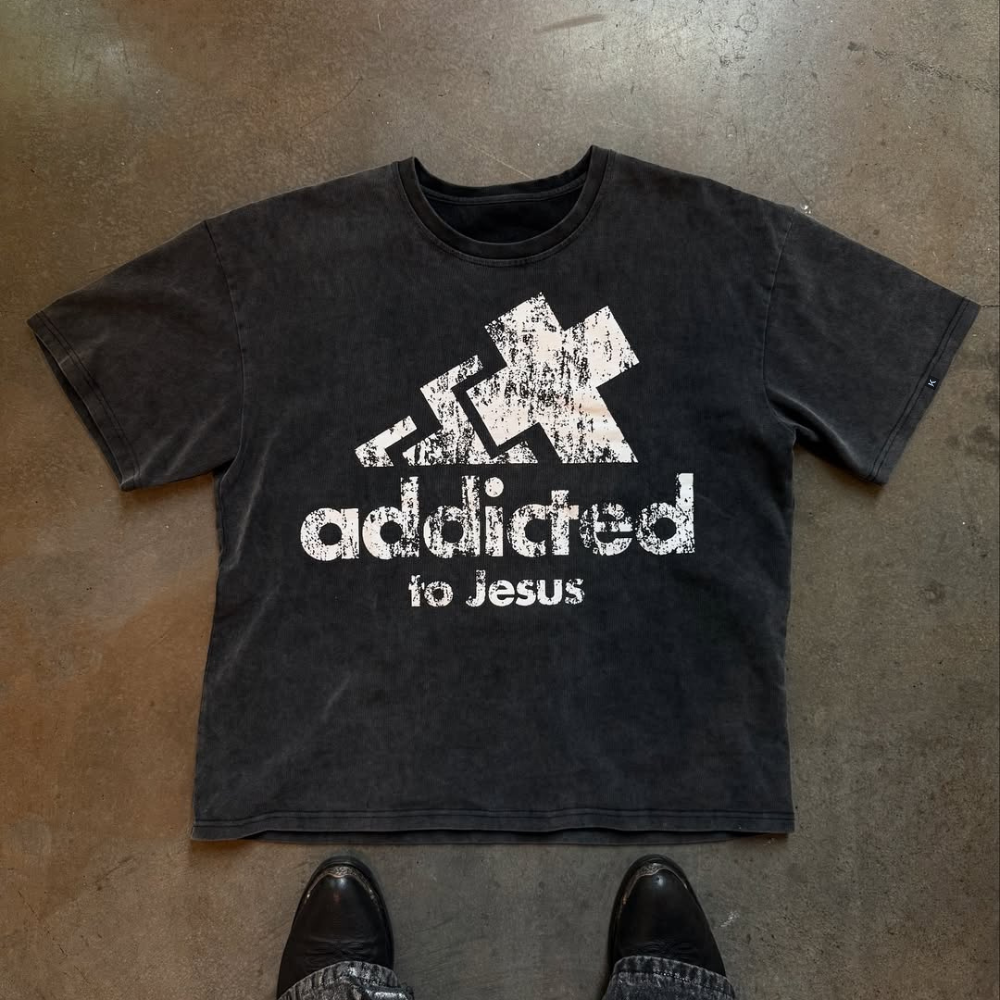 Unseen Echoes Faith Street Tee – “Addicted to Jesus