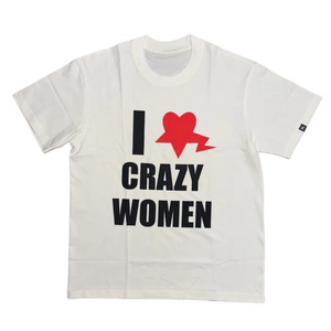 Unseen Echoes Love the Chaos Tee – “I ❤️ Crazy Women”