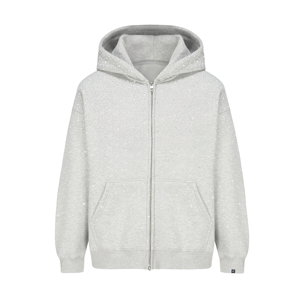 LoopStone Luxury® Rhinestone Zip Up Gentle Thug – AokLok (Kclot)