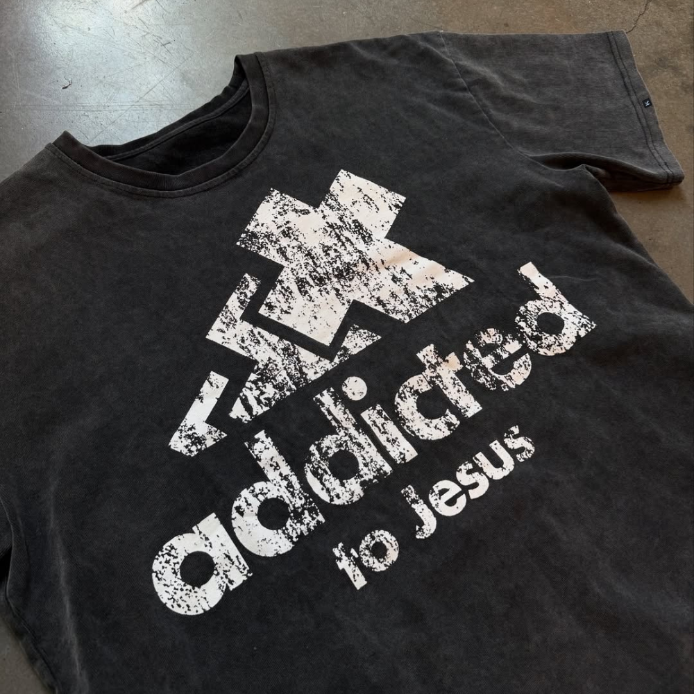 Unseen Echoes Faith Street Tee – “Addicted to Jesus