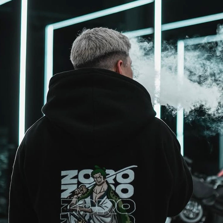 Evokyn Embroidered Roronoa Zoro Hoodie