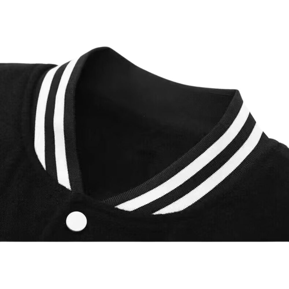 ⚡Gentle Daddy |Basic Embroidery Heart Baseball Jacket