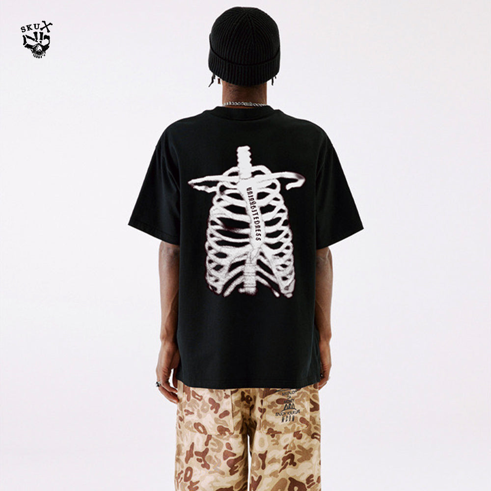Crush Skull | Urban Dark Skeleton Graphic T-shirt