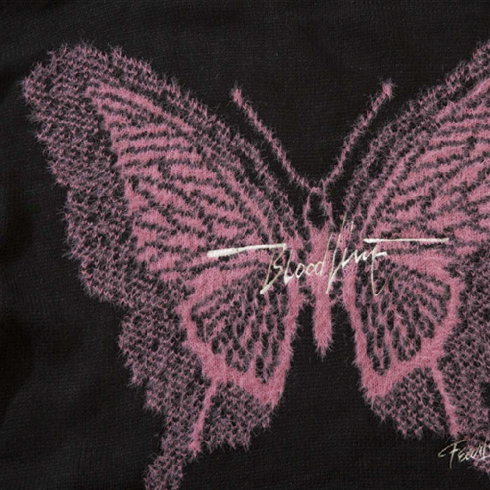 High Street Butterfly Letter Jacquard Sweater