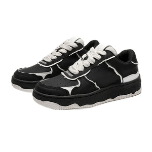 H-Block |Vintage Street Panel Couple Sneakers