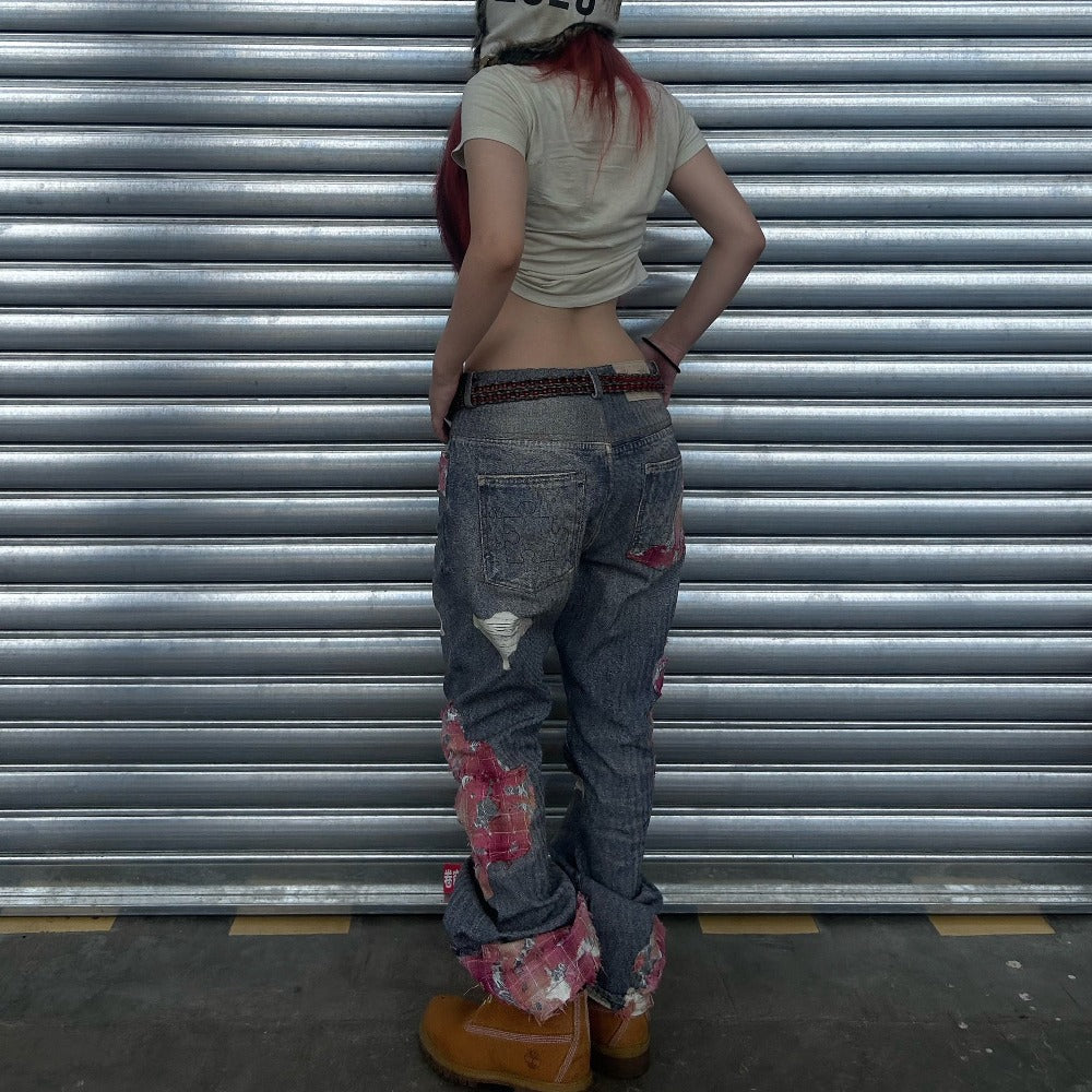 Street Sunset Patchwork Jeans