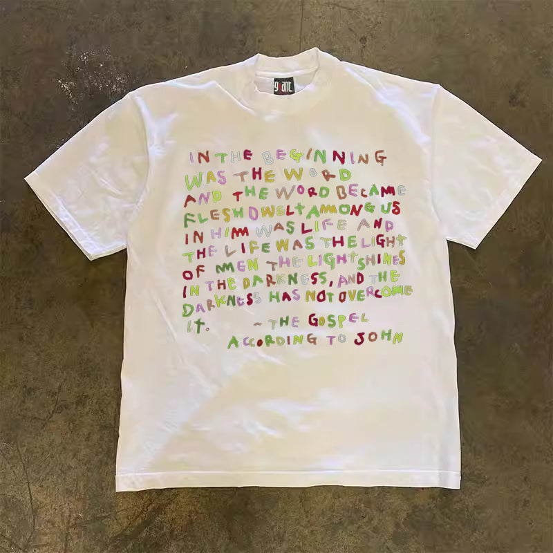 Street Philanthropist Colored Letter T-Shirt