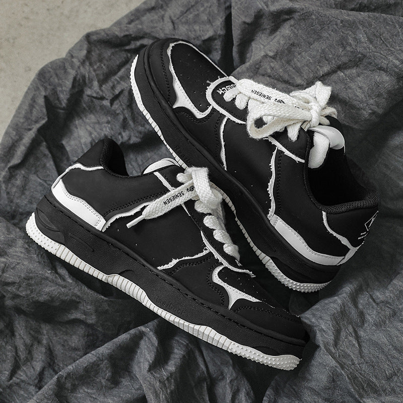 H-Block |Vintage Street Panel Couple Sneakers