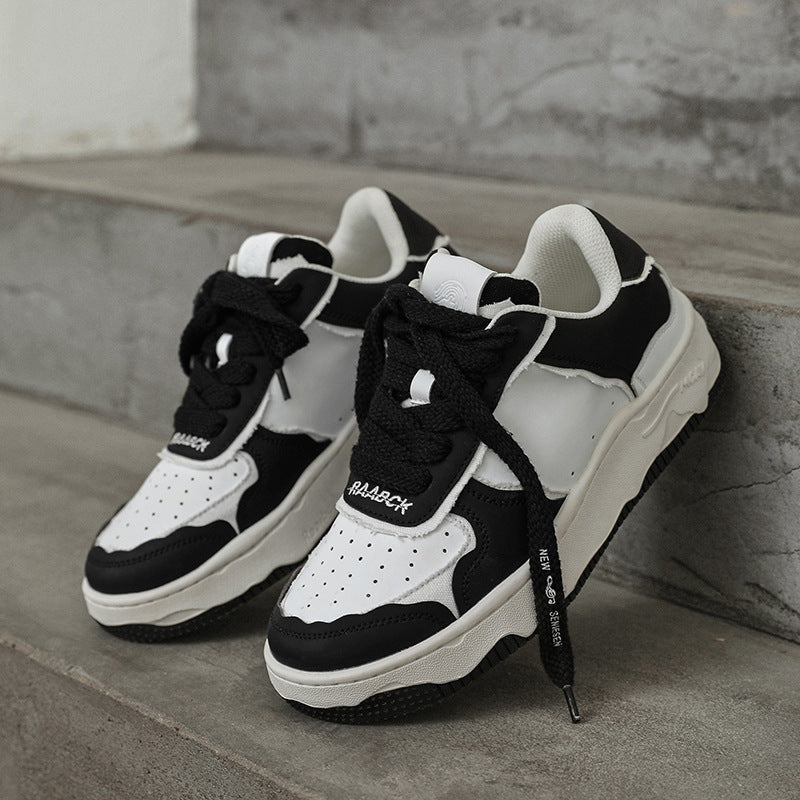 H-Block |Vintage Street Panel Couple Sneakers
