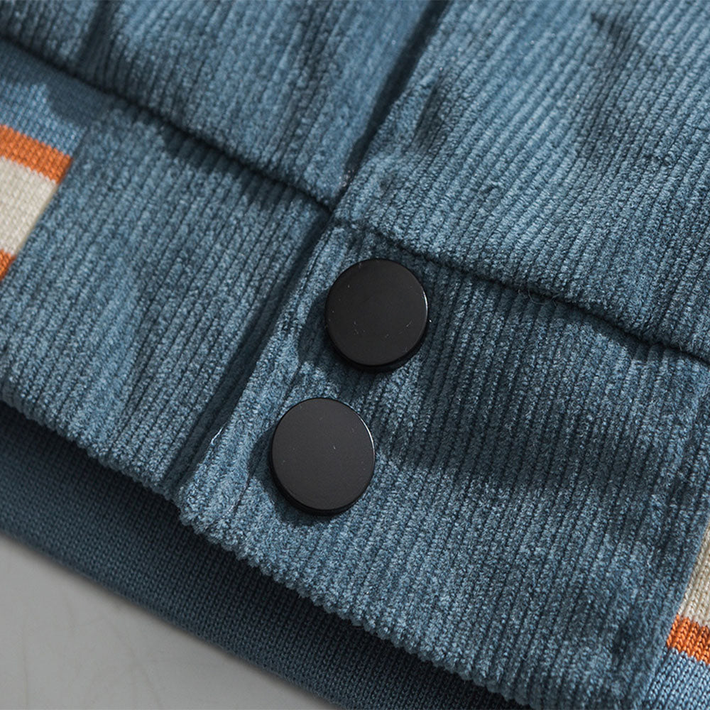 Urban Patchwork Distressed Varsity Jacket