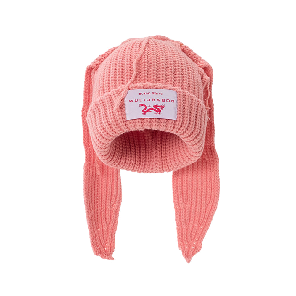 Street Solid Color Rabbit Knitted Hat