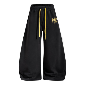 Wine AokLok crest wide-leg sweatpants