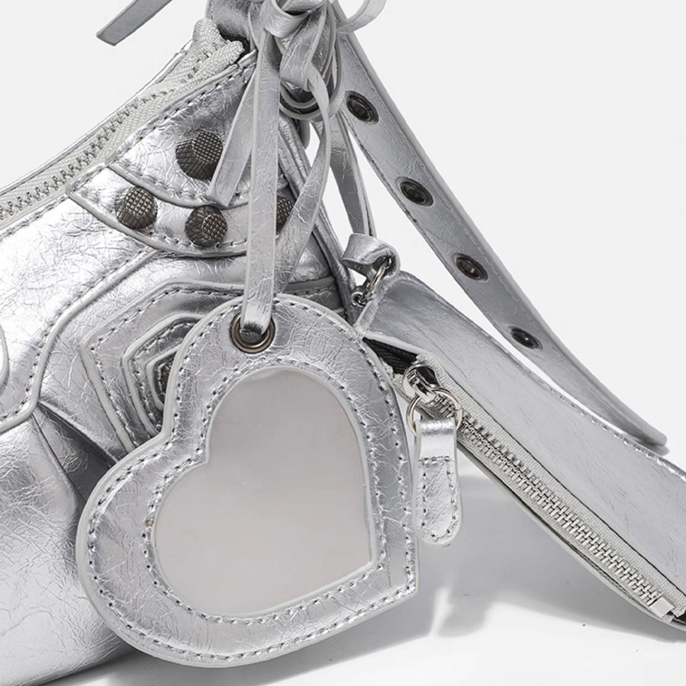 American Y2K Rivet Shoulder Bag