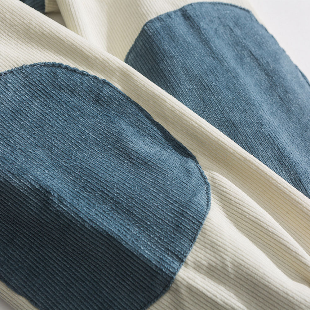 Urban Patchwork Distressed Varsity Jacket