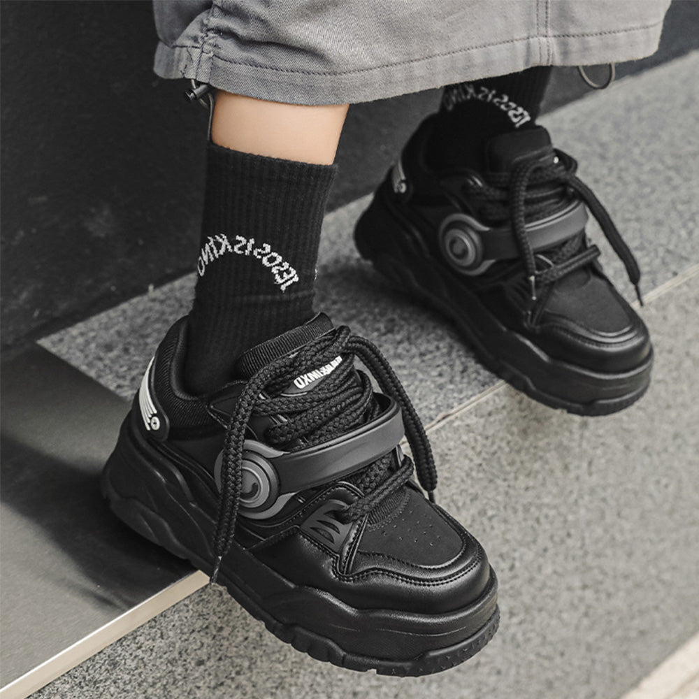 Retro Headphones Solid Color Sneaker