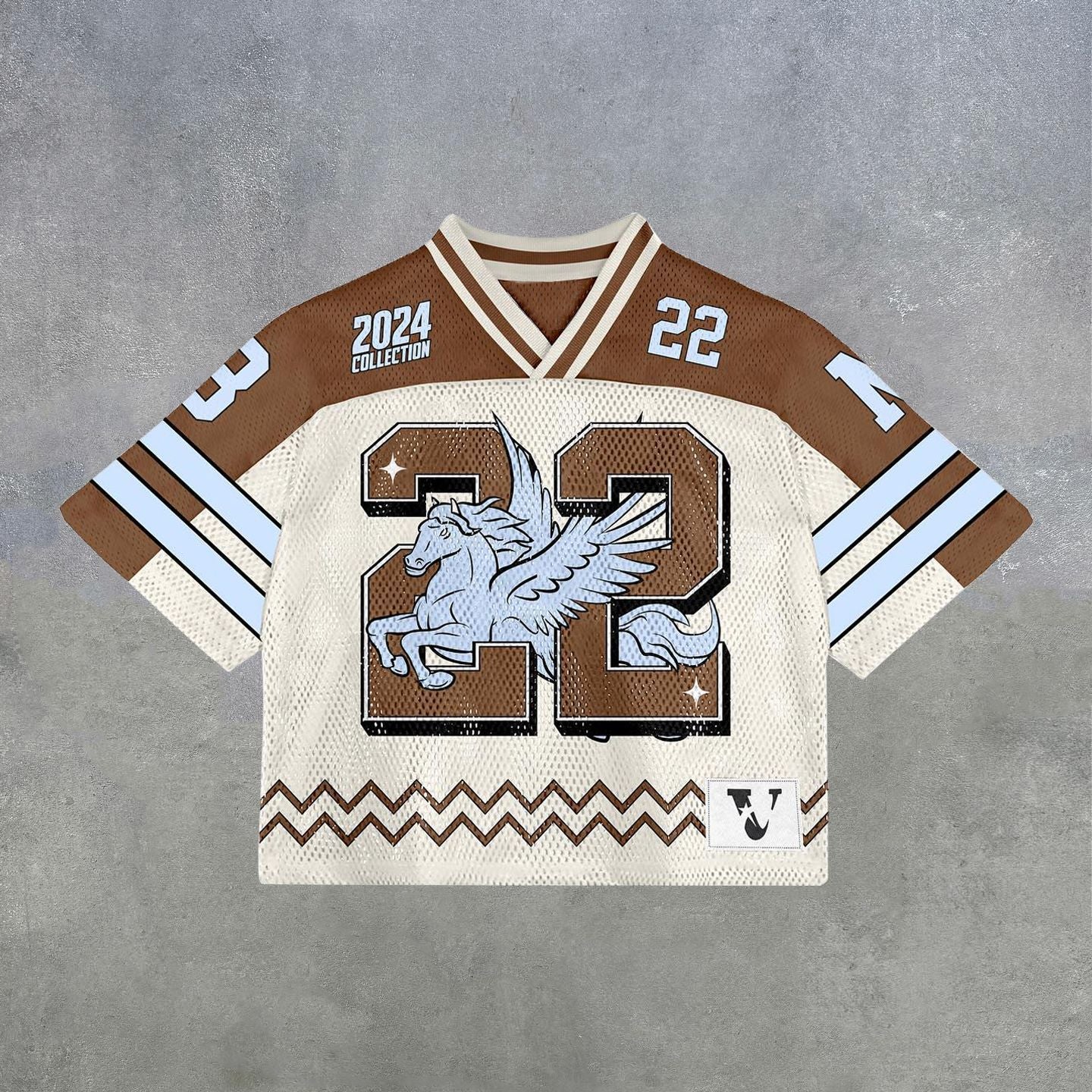 Evokyn Streetwear Vintage Mesh Jersey T-Shirt