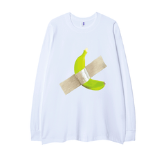 Street Philanthropist Artistic Banana Design Long Sleeve Shirt Details