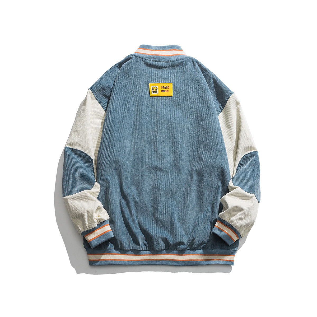 Urban Patchwork Distressed Varsity Jacket