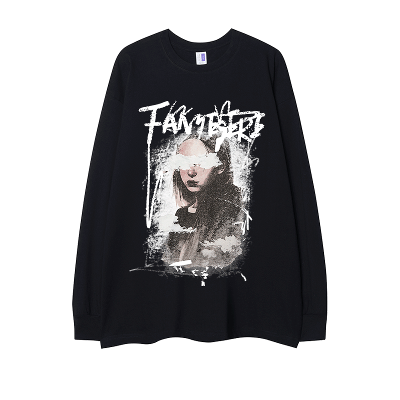 Street Philanthropist Portrait of a blindfolded girl Street Long Sleeves Shirt