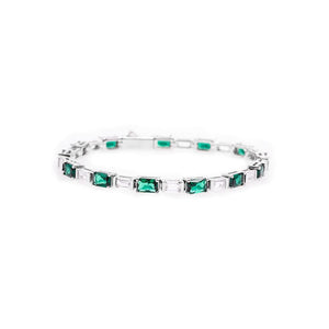 WIC | Emerald T Square Diamond Bracelet