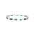 WIC | Emerald T Square Diamond Bracelet