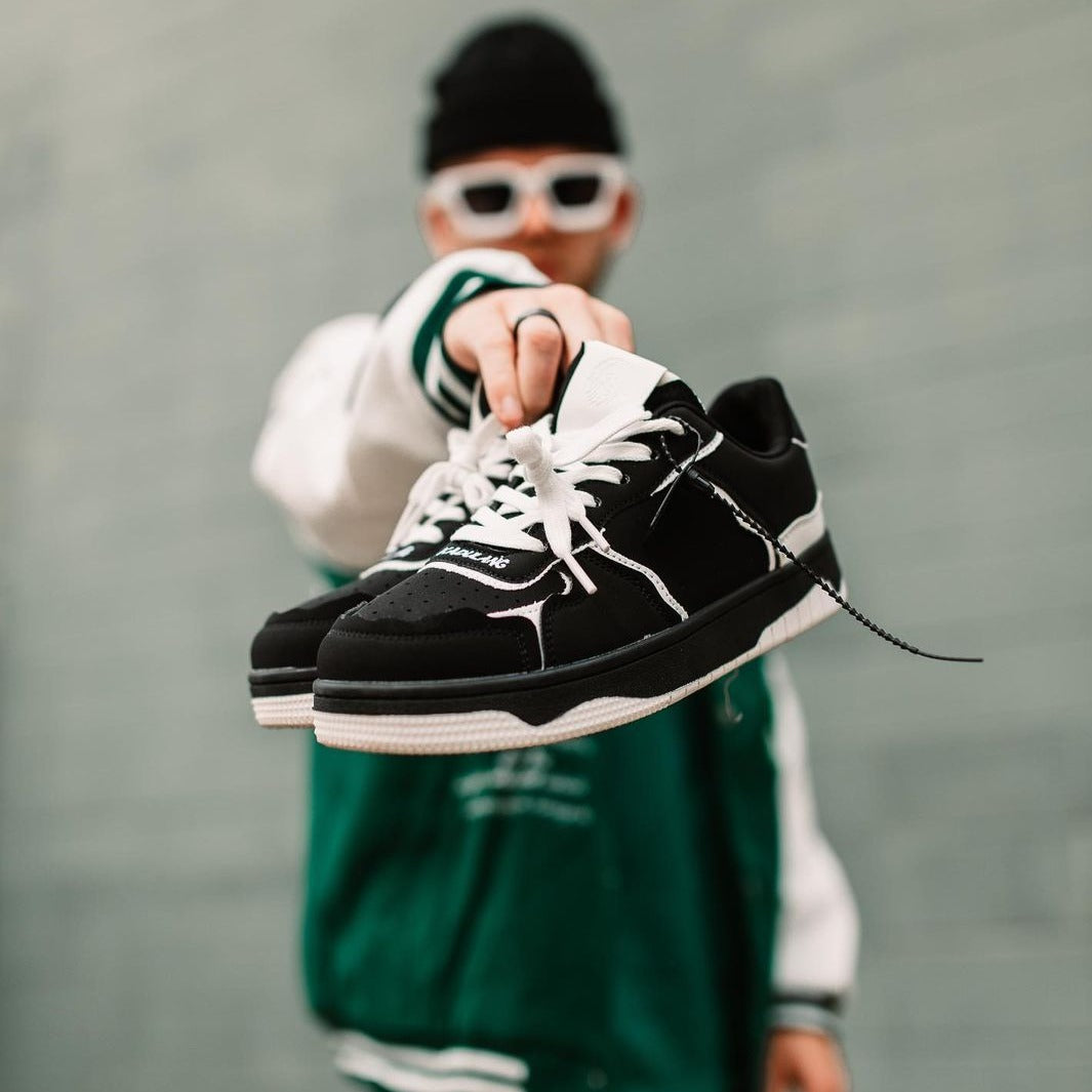 H-Block |Vintage Street Panel Couple Sneakers