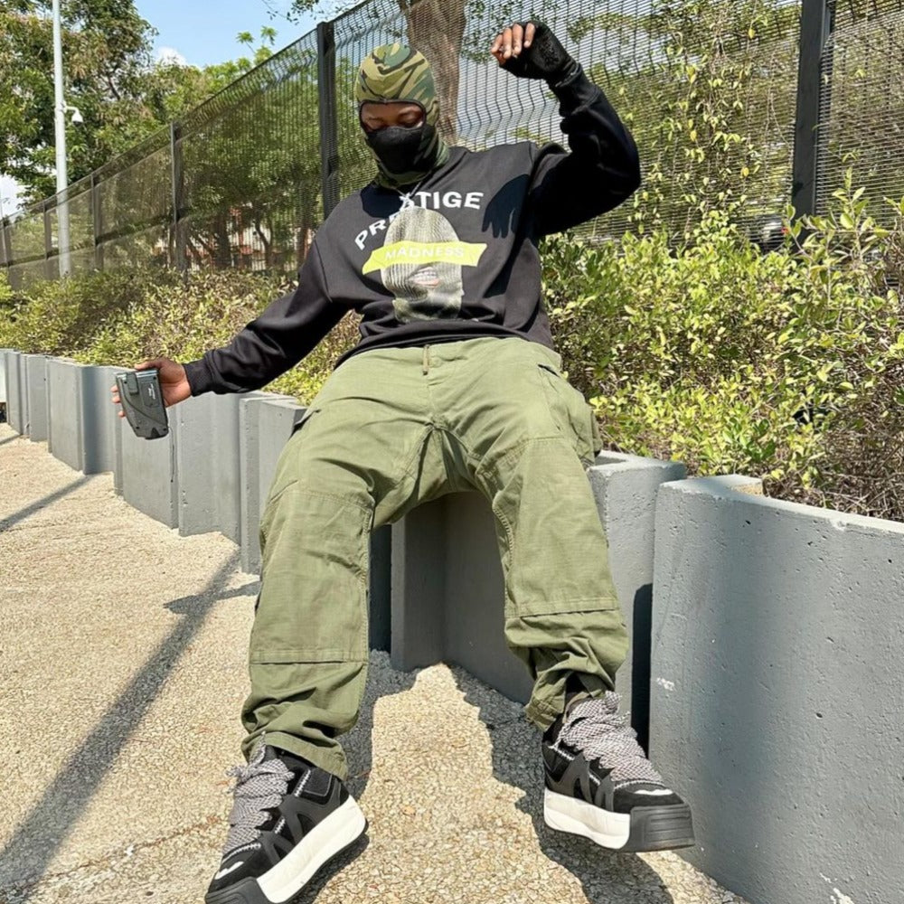 PM | Hip-hop High Street Mask Brand Sweatshirt