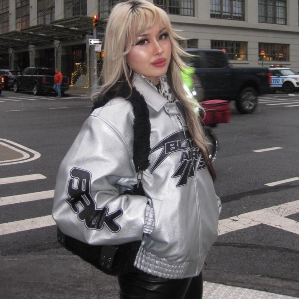 Motorcycle Style High Street Leather Jacket