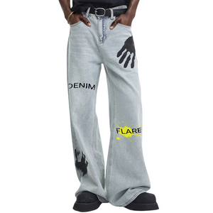 DF| Palm Print Jeans