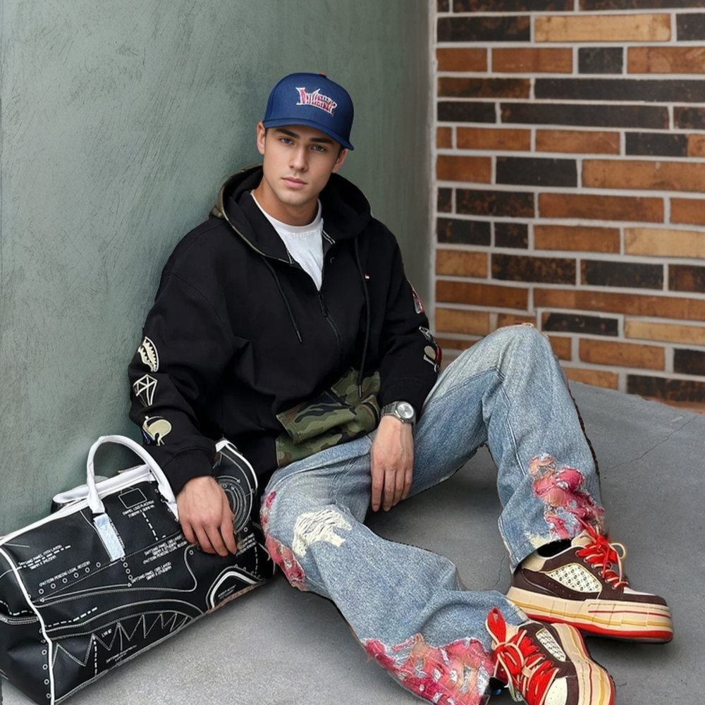 Street Sunset Patchwork Jeans