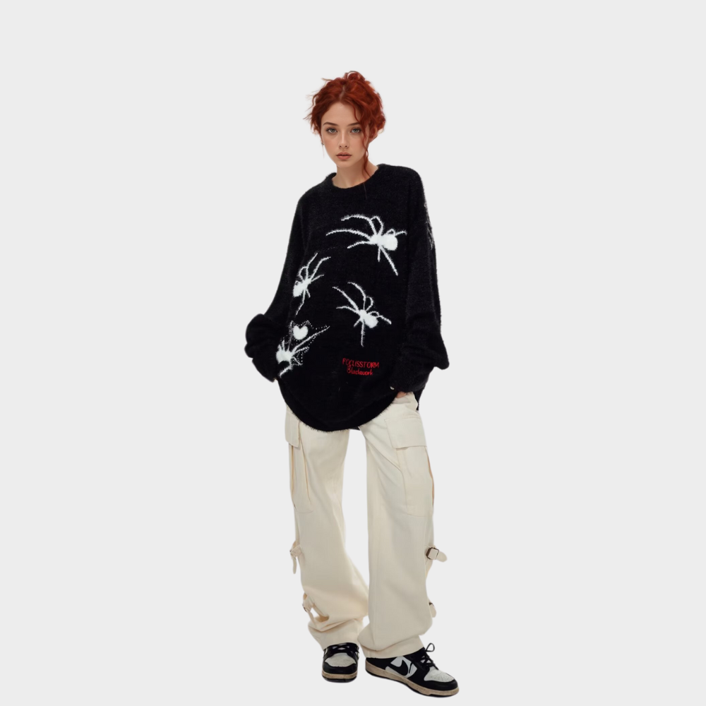 OOC' High Street Retro Spider Unisex Knitted Sweater