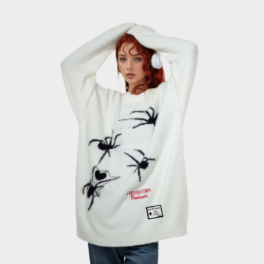 OOC' High Street Retro Spider Unisex Knitted Sweater