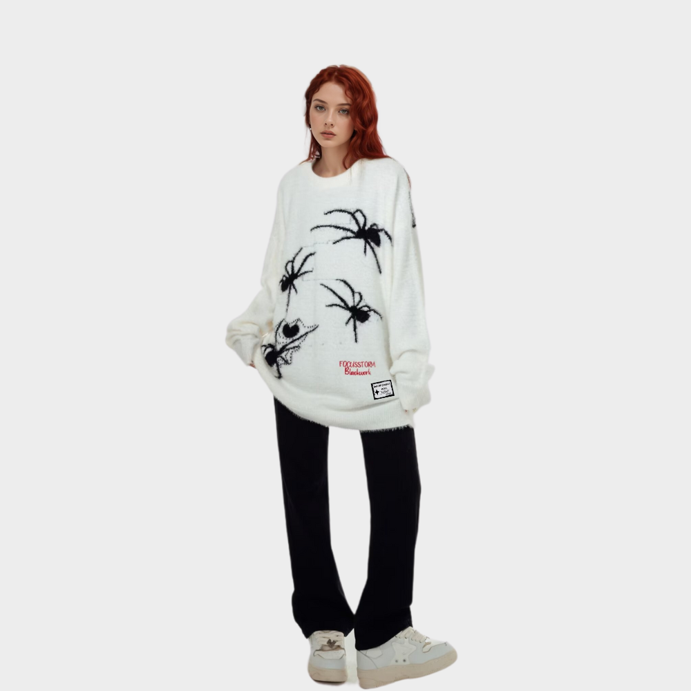 OOC' High Street Retro Spider Unisex Knitted Sweater