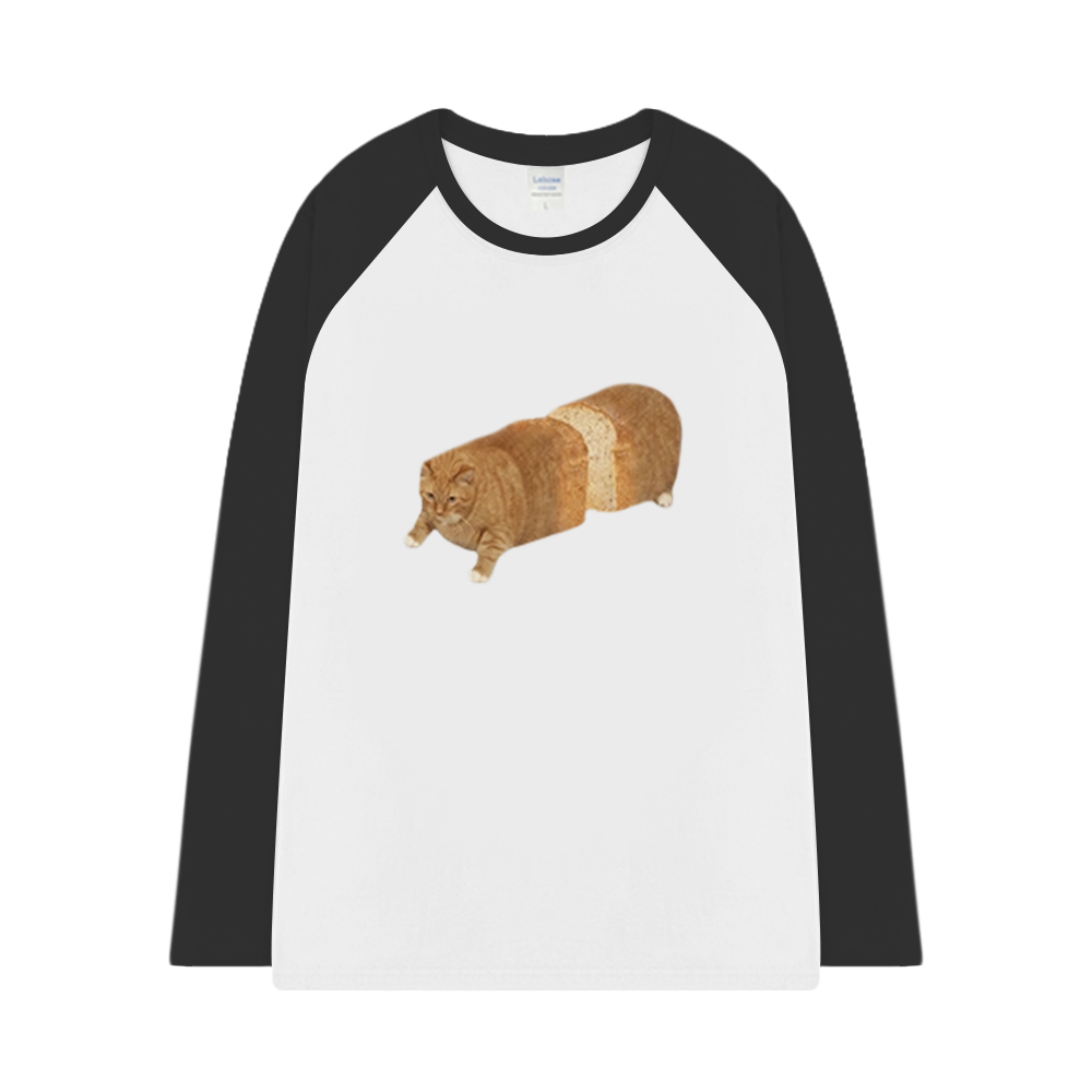 Bread Slice Cat Long Sleeve Shirt