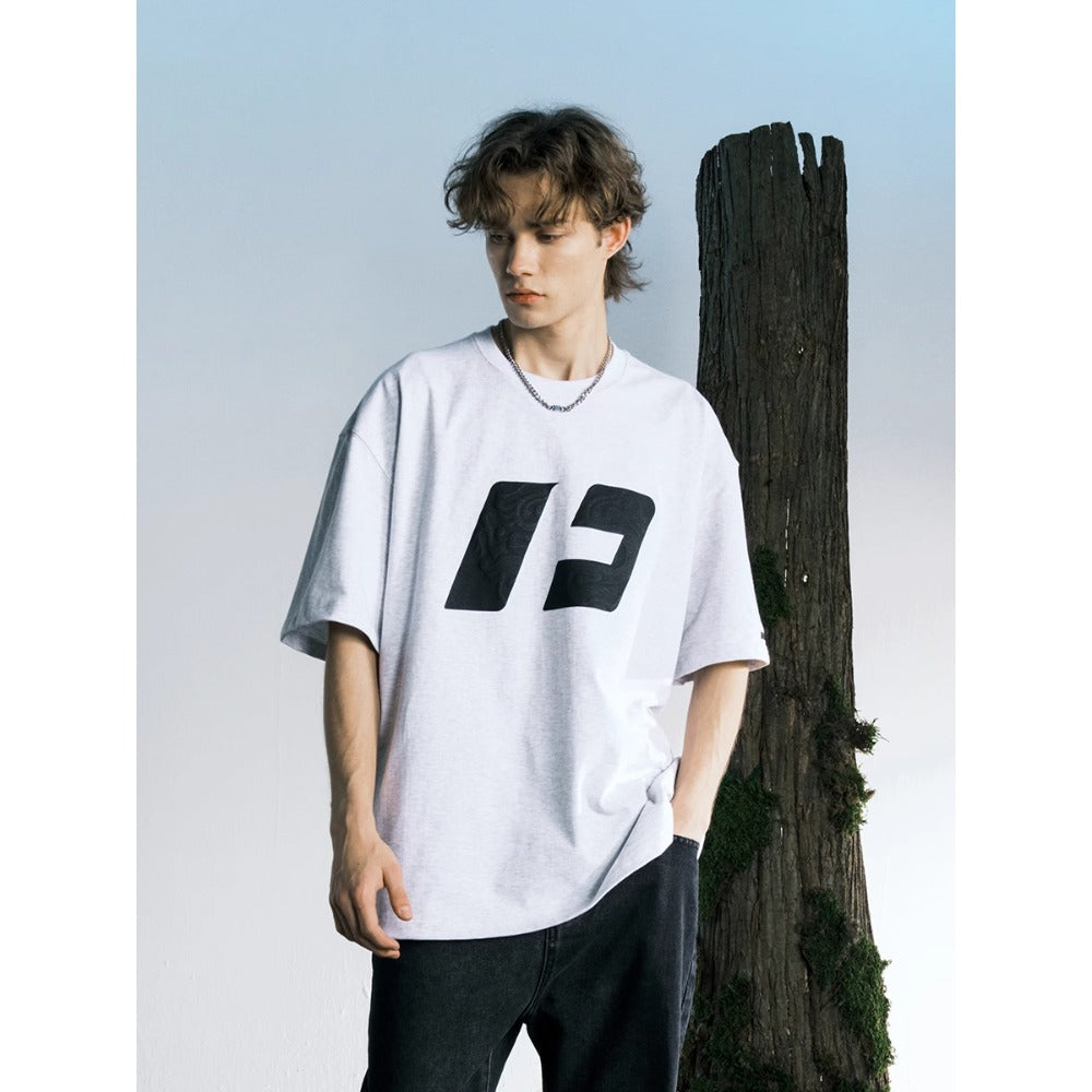 Street Philanthropist Heavy Short Sleeve T-Shirt Men's and Women's Trendy Top Summer Half Sleeve Bottom Shirt