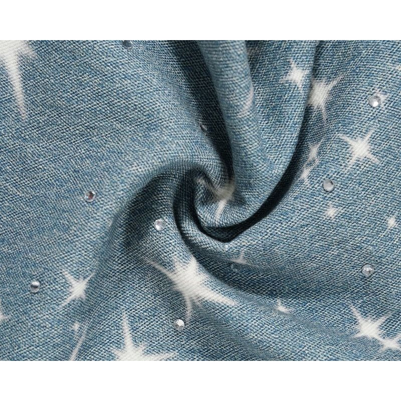 LoopStone Crystal Wash Wide-Leg Shining Stars Jeans